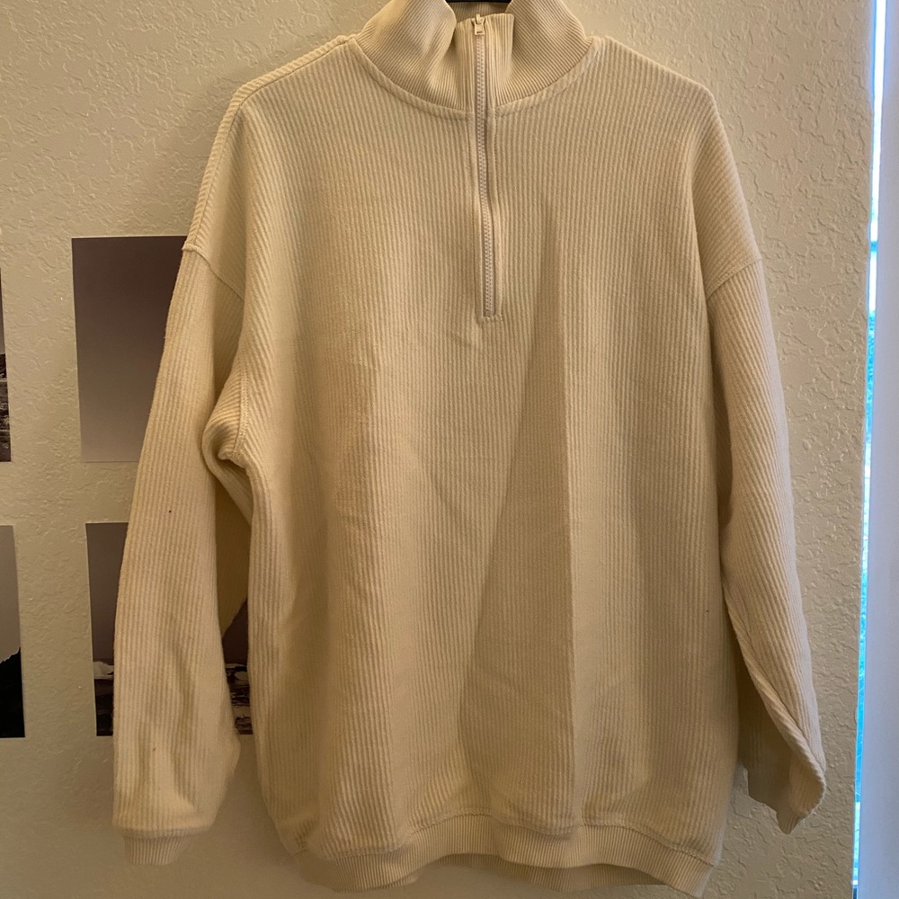 Ribbed Quarter-zip Jacket